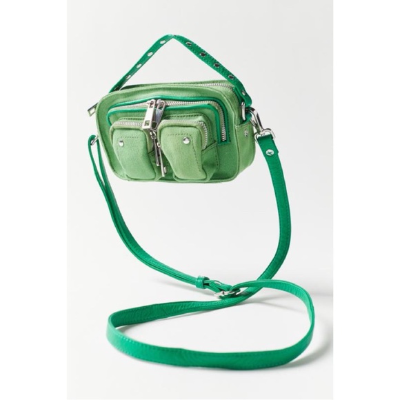 Nunoo Helena Recycled Canvas Crossbody Bag - Green - Picture 6 of 6